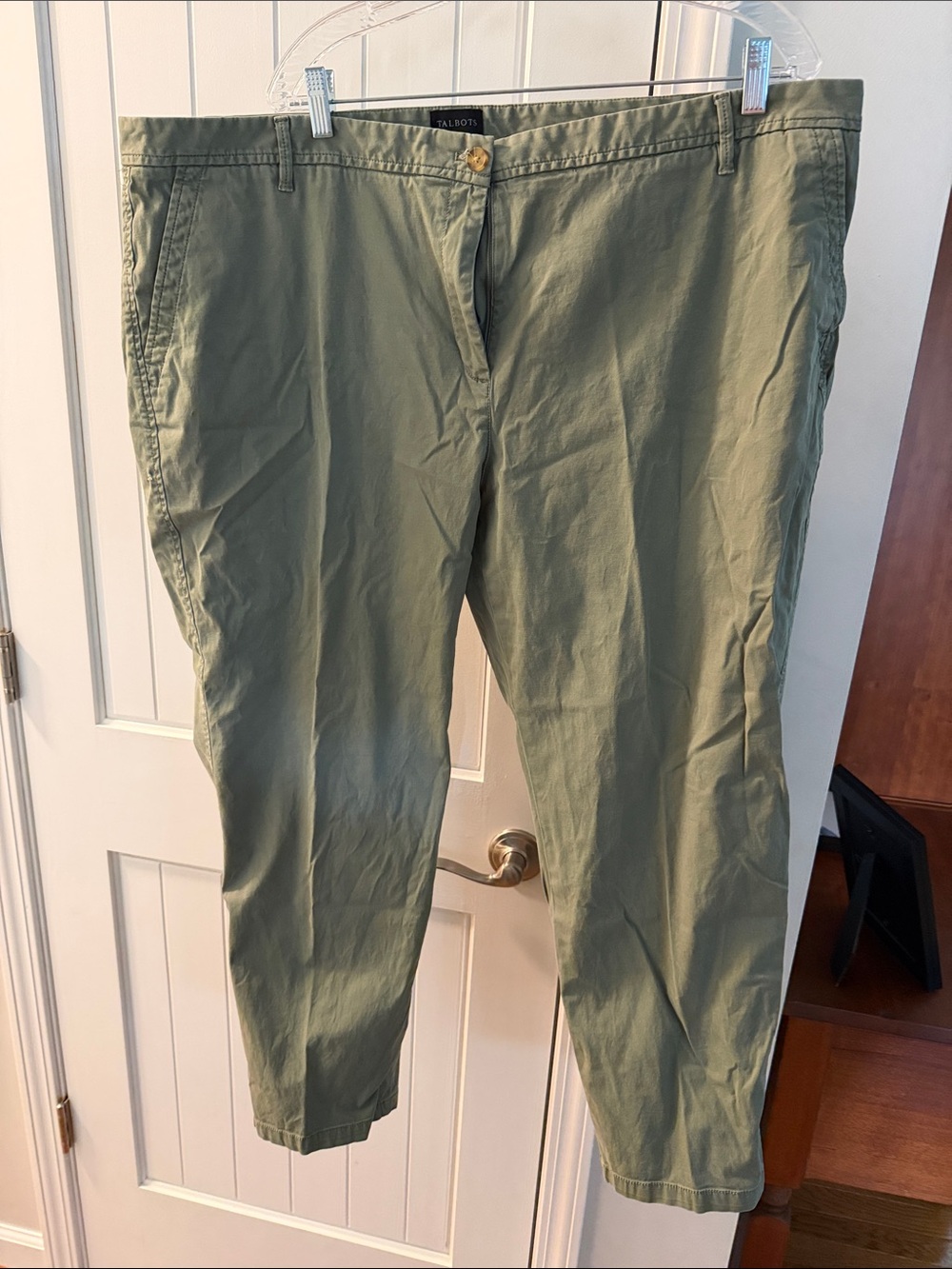 Talbots Olive Women’s Relaxed Chino Pants
